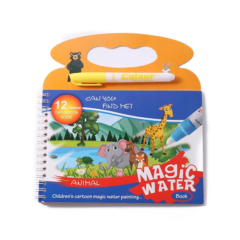 Magic Water Painting Boook-Animal