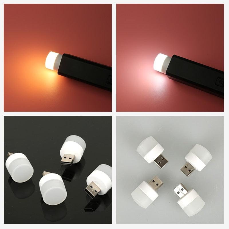Pack Of 5 Portable Mini USB Night Light