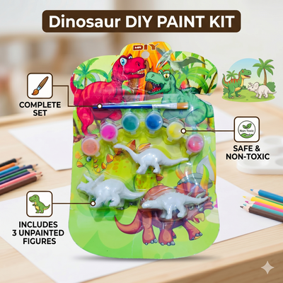 Kids Dinosaur DIY Paint Kit – MR.DIY Complete Arts & Crafts Activity Set