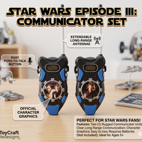 Star Wars Episode III Communicator Set – Long Range Walkie Talkies for Kids