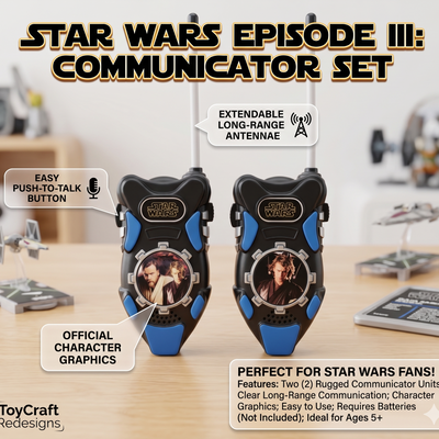 Star Wars Episode III Communicator Set – Long Range Walkie Talkies for Kids