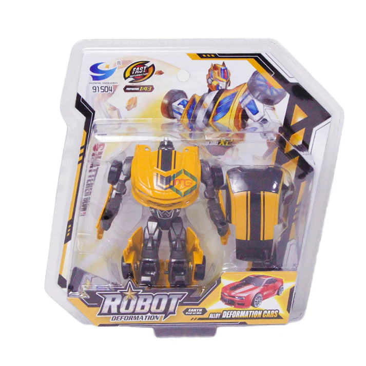 Deformation Die Cast Robot Convertible Car