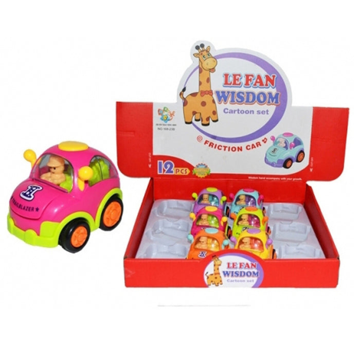 Cartoon Character Baby Friction Car Toy