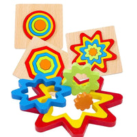 Thumbnail for Wooden Colorful Stacking Blocks for Growing Minds