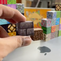 Thumbnail for Minecraft Magnetic Building Blocks Set 24 PCS