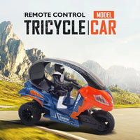 2.4GHz Remote Control Three Wheel Stunt Spray Motorcycle