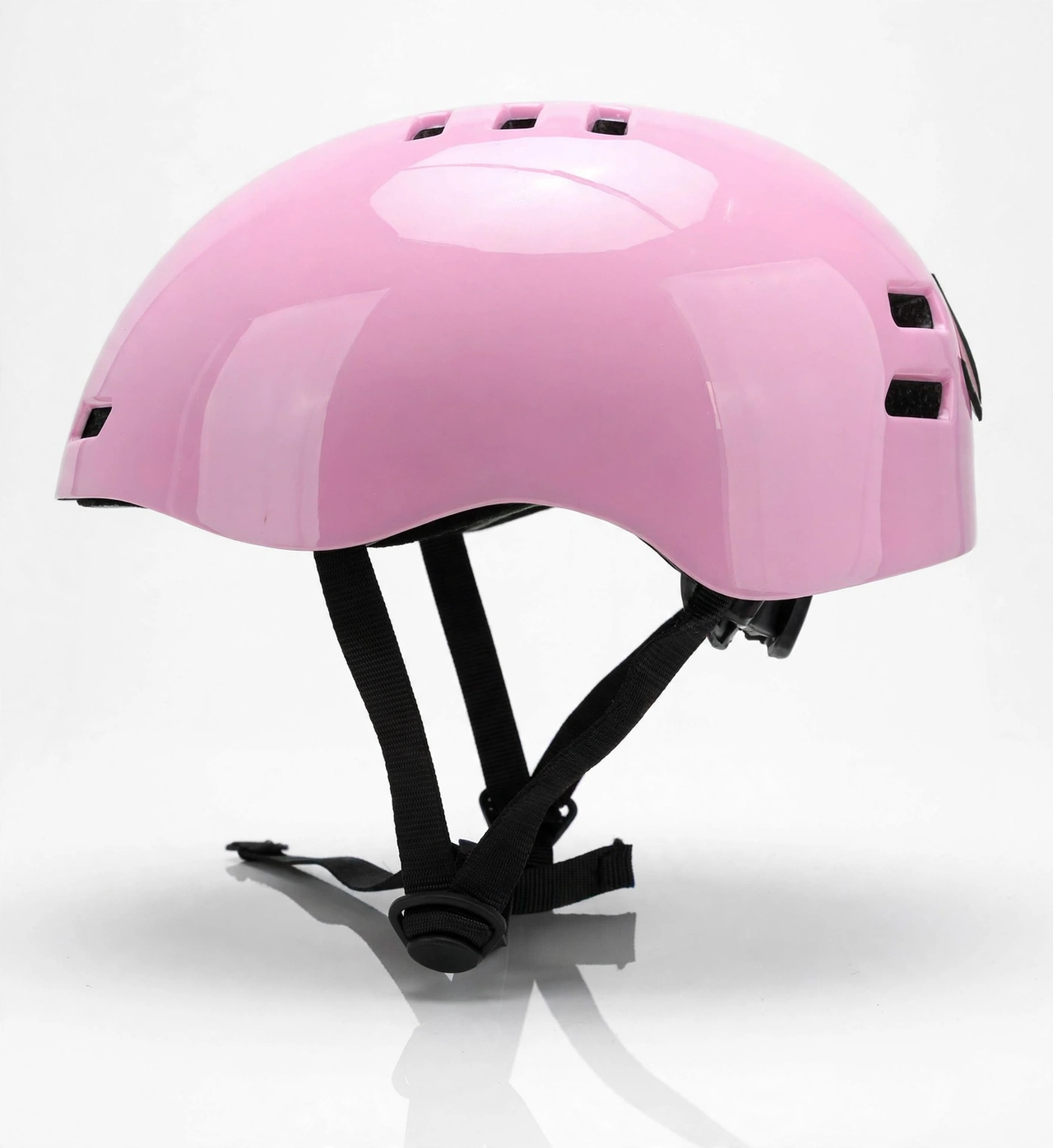 Helmet glossy finish side view