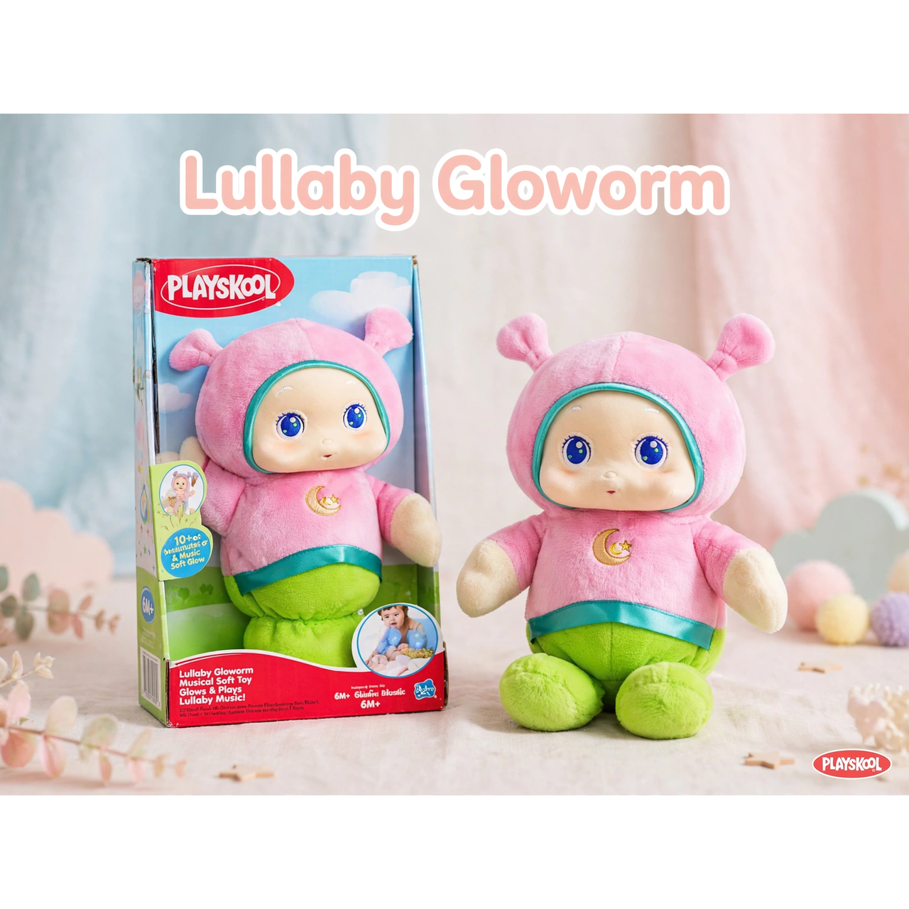 Playskool Lullaby Gloworm Musical Soft Toy by Hasbro — hero