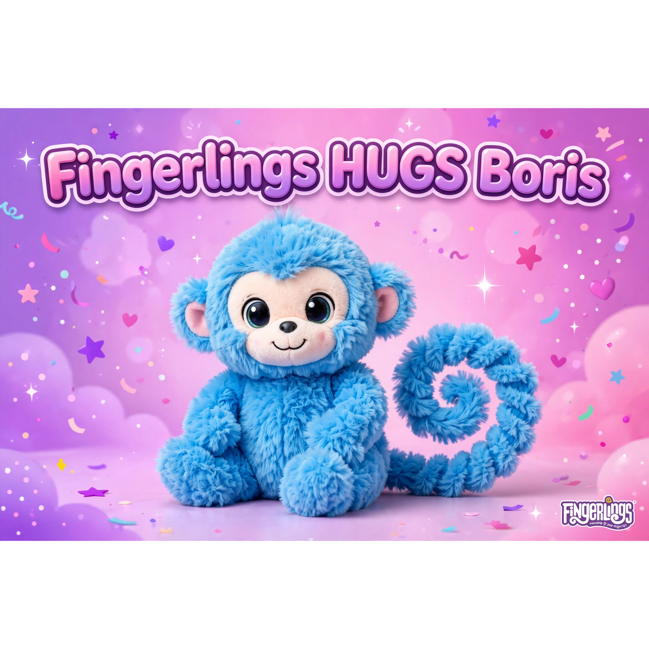 WowWee Fingerlings HUGS Boris Interactive Plush — hero