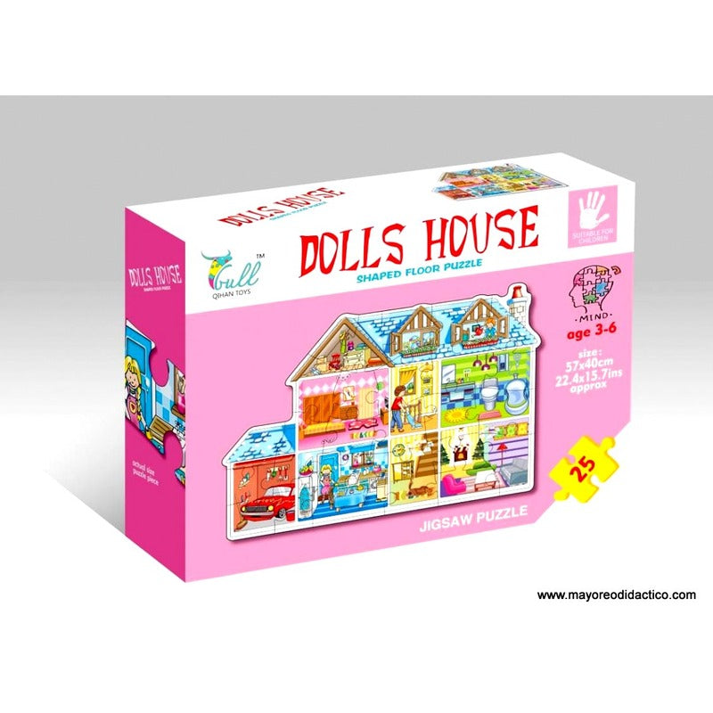 Dolls House Shapped Floor Puzzle
