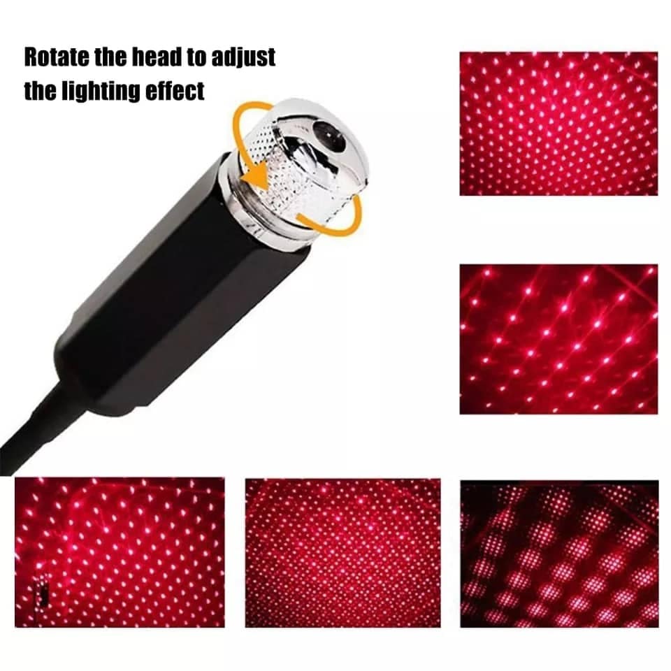 Car Roof Mini Star Night Light ( Single Color )