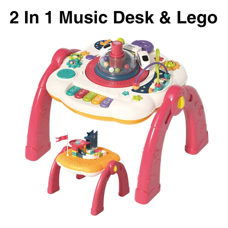 2-in-1 Multifunctional Musical  Learnign Desk