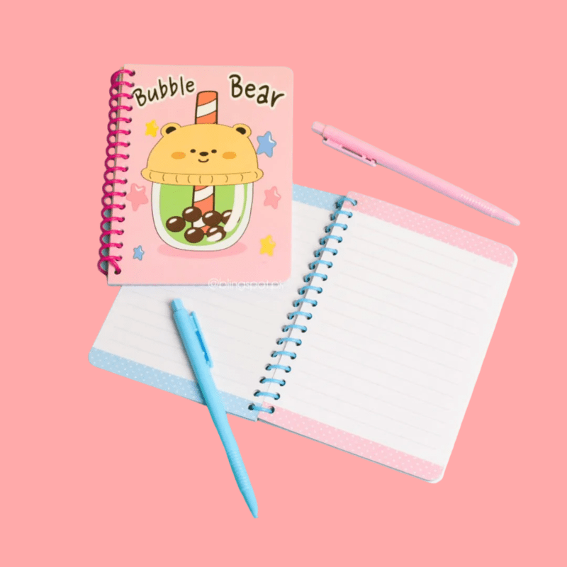 Stationery Set With Pen-Bubble Bear