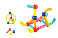 Thumbnail for 64 Pieces DIY 3D Model Magnetic Stick and Ball Construction Set
