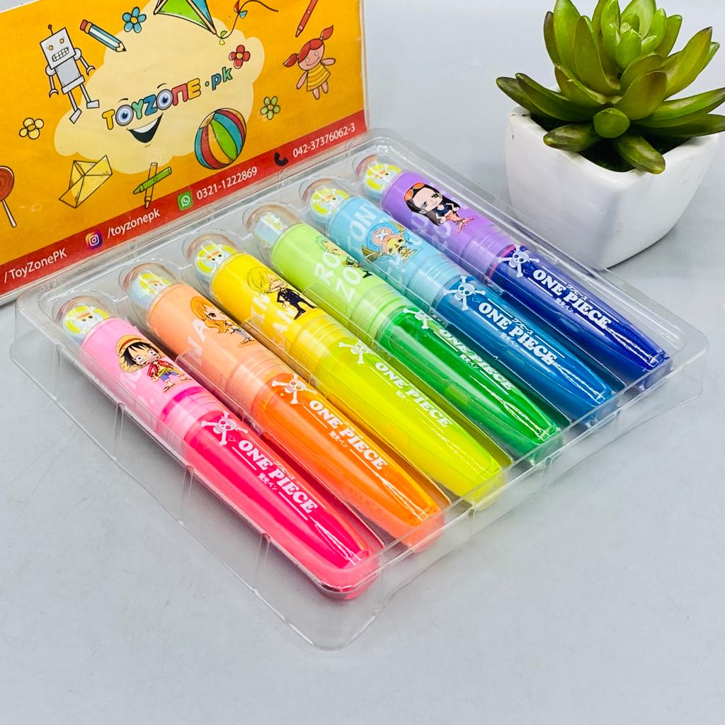 Pack Of 6 Large Capacity High Lighter
