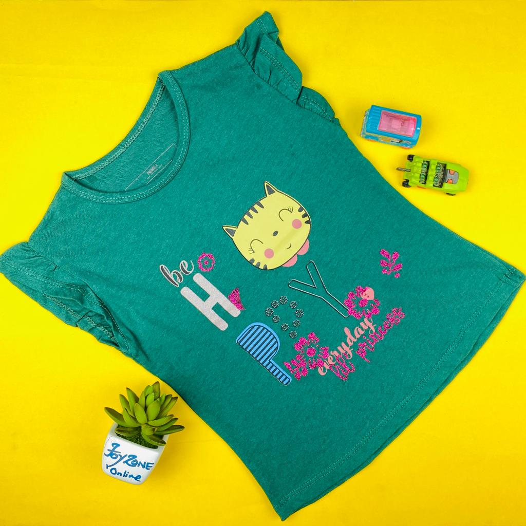 Hunny Bunny Kitty Printed T-shirt For Kids
