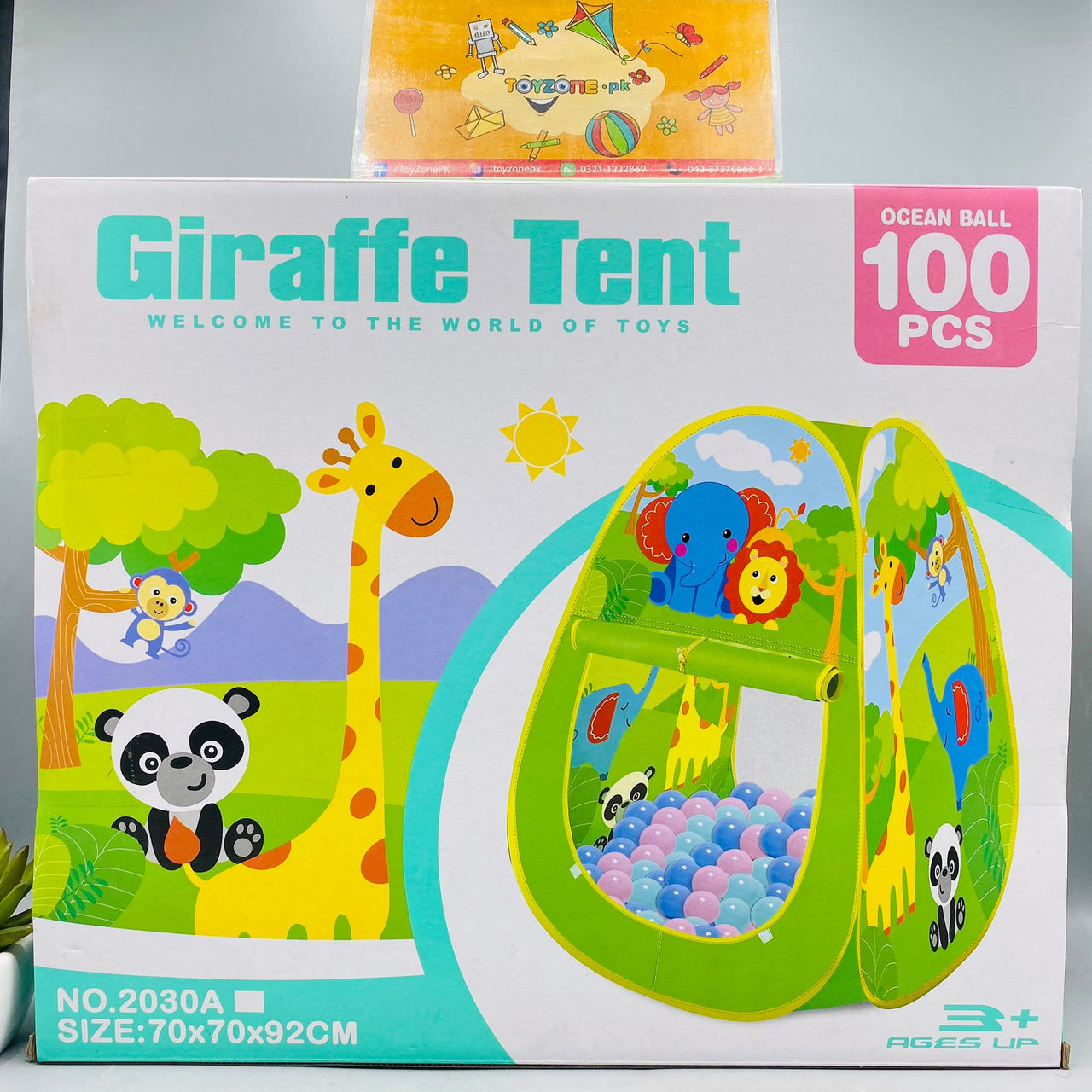 Giraffe Tent House With 100 Ocean Balls