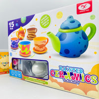 15 Pieces Painted Ceramic Tea Set Series