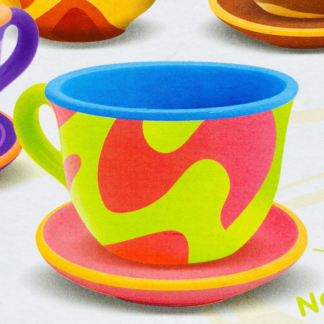15 Pieces Painted Ceramic Tea Set Series