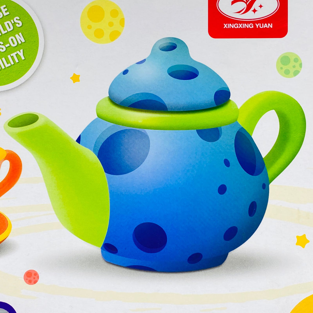 15 Pieces Painted Ceramic Tea Set Series