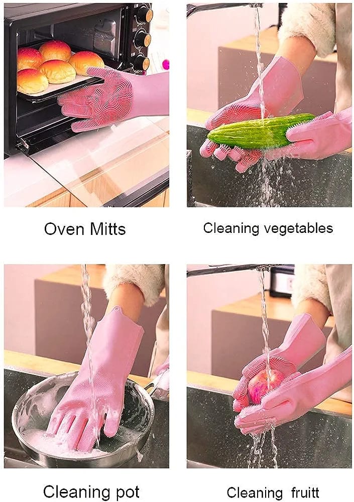 Silicone Multi-purpose Scrubbing Gloves