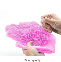 Thumbnail for Silicone Multi-purpose Scrubbing Gloves