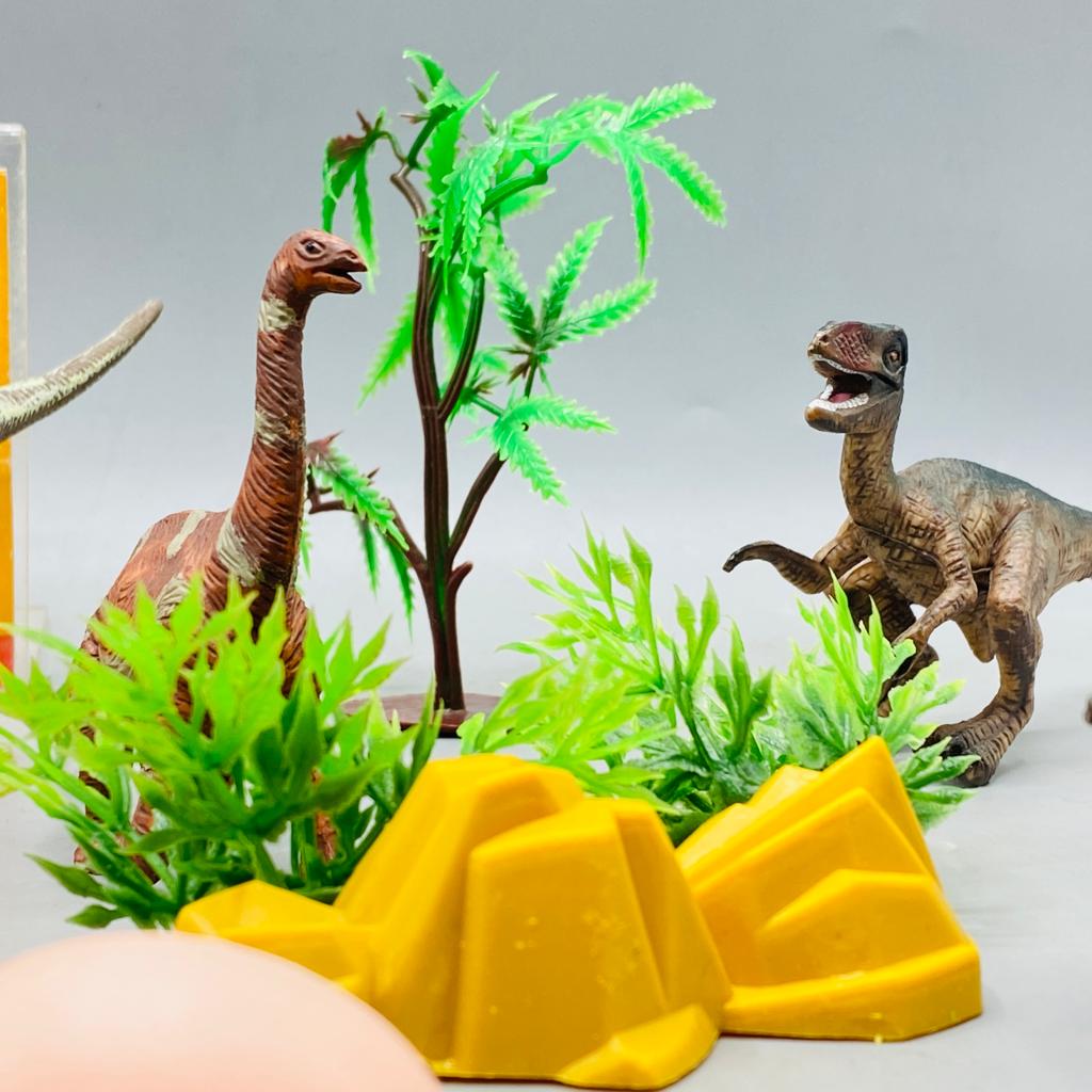 Prehistoric Realistic Dinosaur Figures With Accessories
