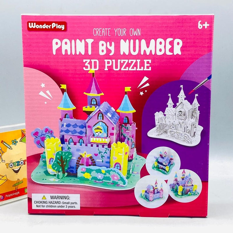 3D Puzzle Paint Number-House