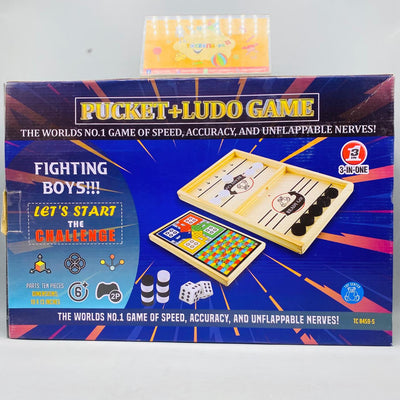 Pucket Ludo Game 3 In 1