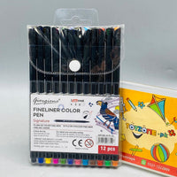 Thumbnail for Fineliner Color Pen Set (12 Pieces)