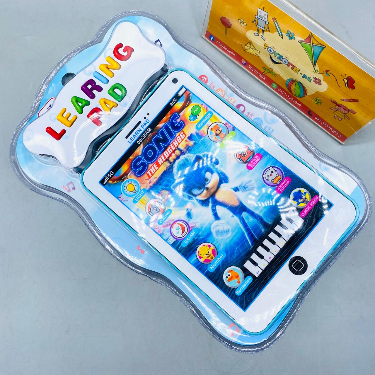 8" Interactive Learning Pad With Lights & Sound