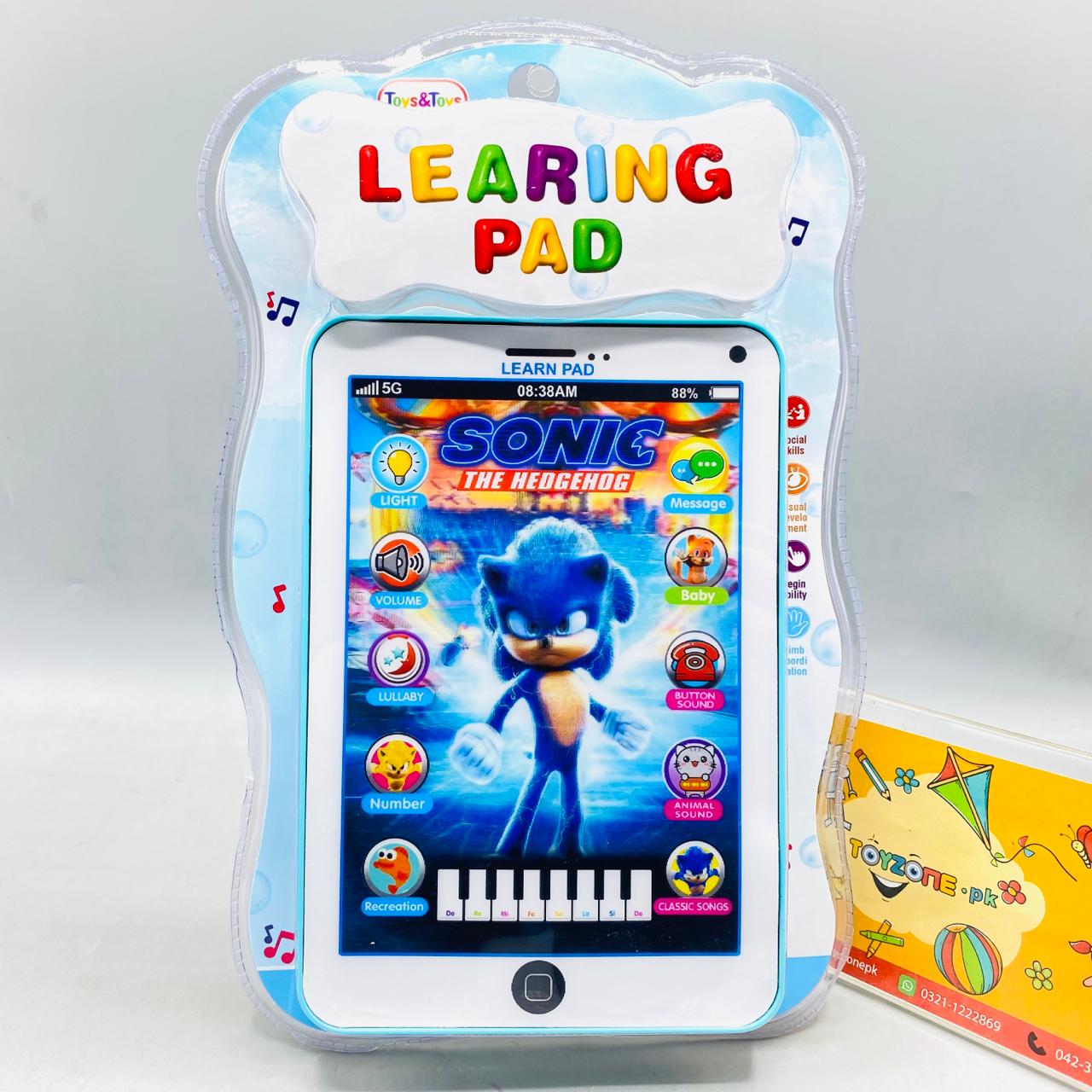 8" Interactive Learning Pad With Lights & Sound