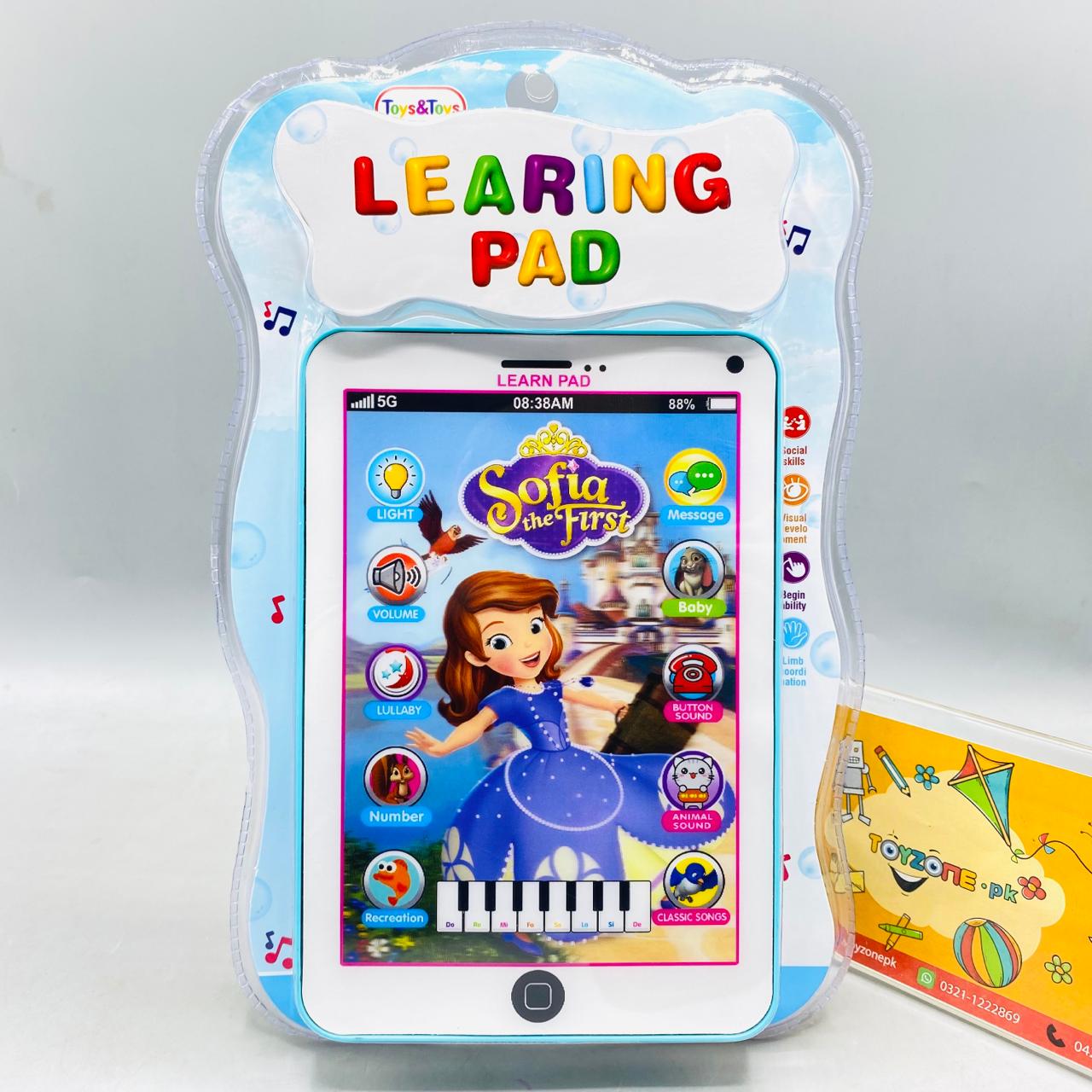 8" Interactive Learning Pad With Lights & Sound