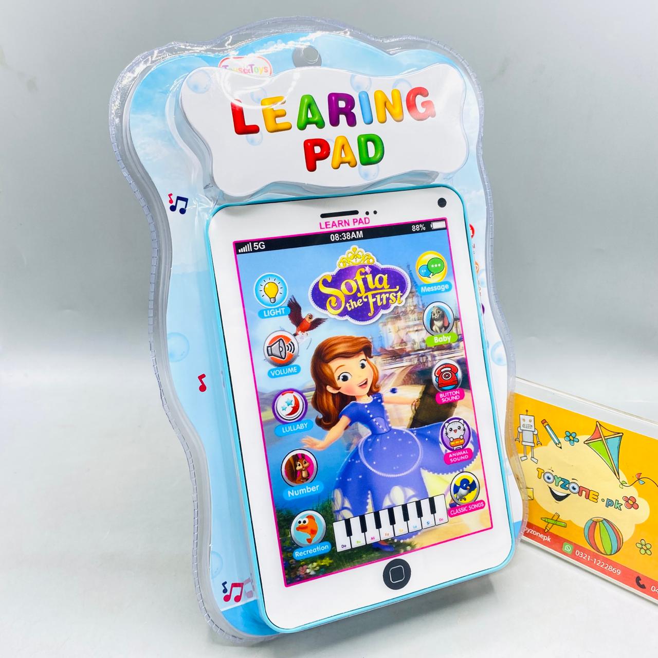 8" Interactive Learning Pad With Lights & Sound