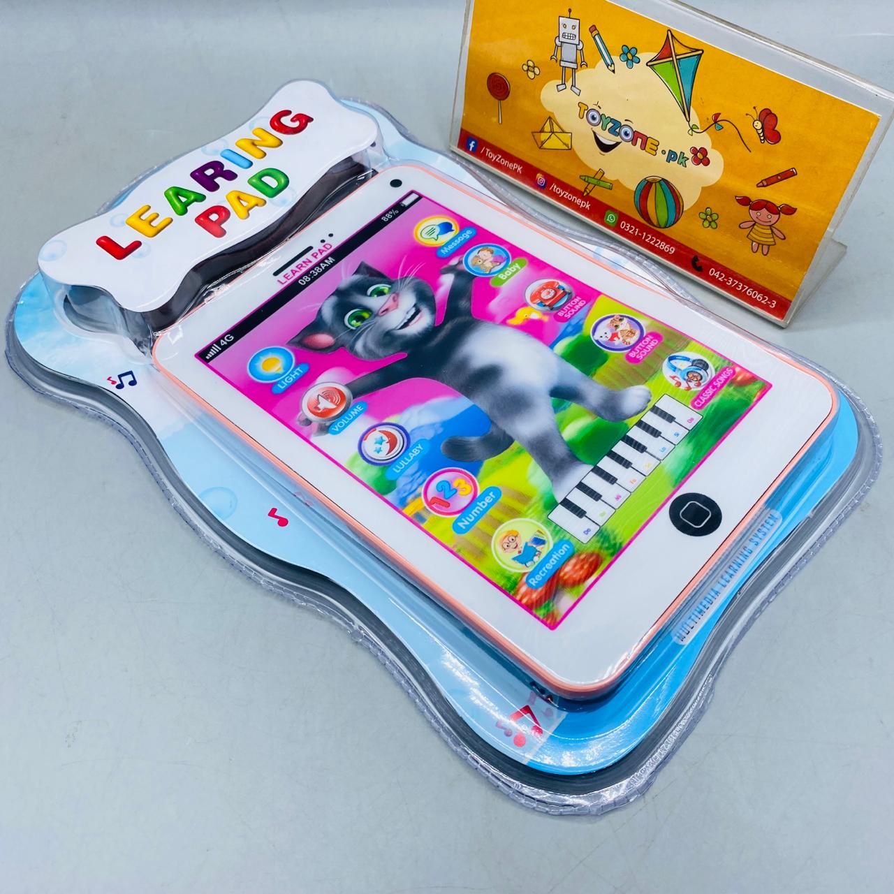 8" Interactive Learning Pad With Lights & Sound