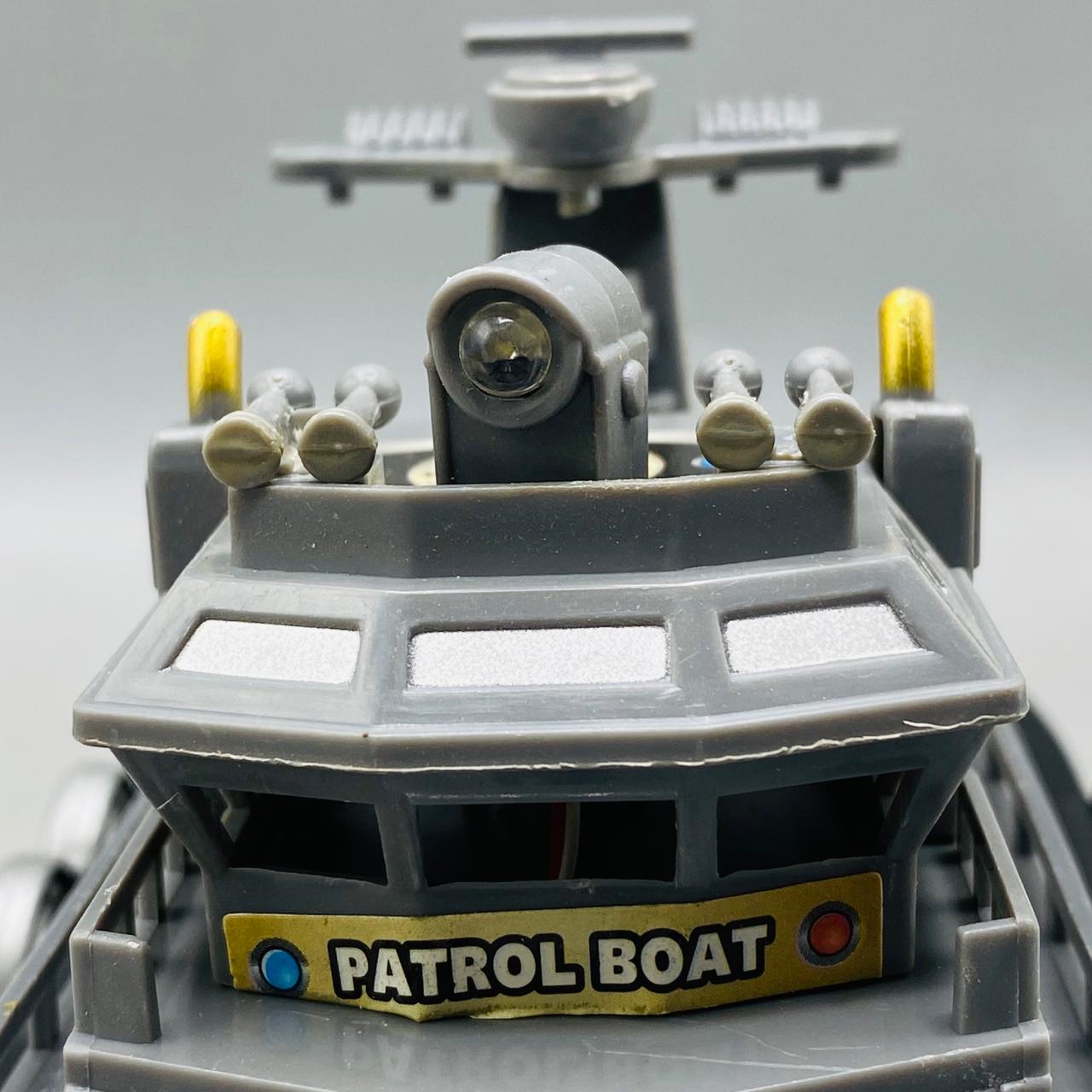 Water Spray Patrol Boat Light And Sound