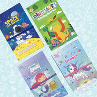 Thumbnail for 2 in 1 Colouring Book And Scratch Book Set With