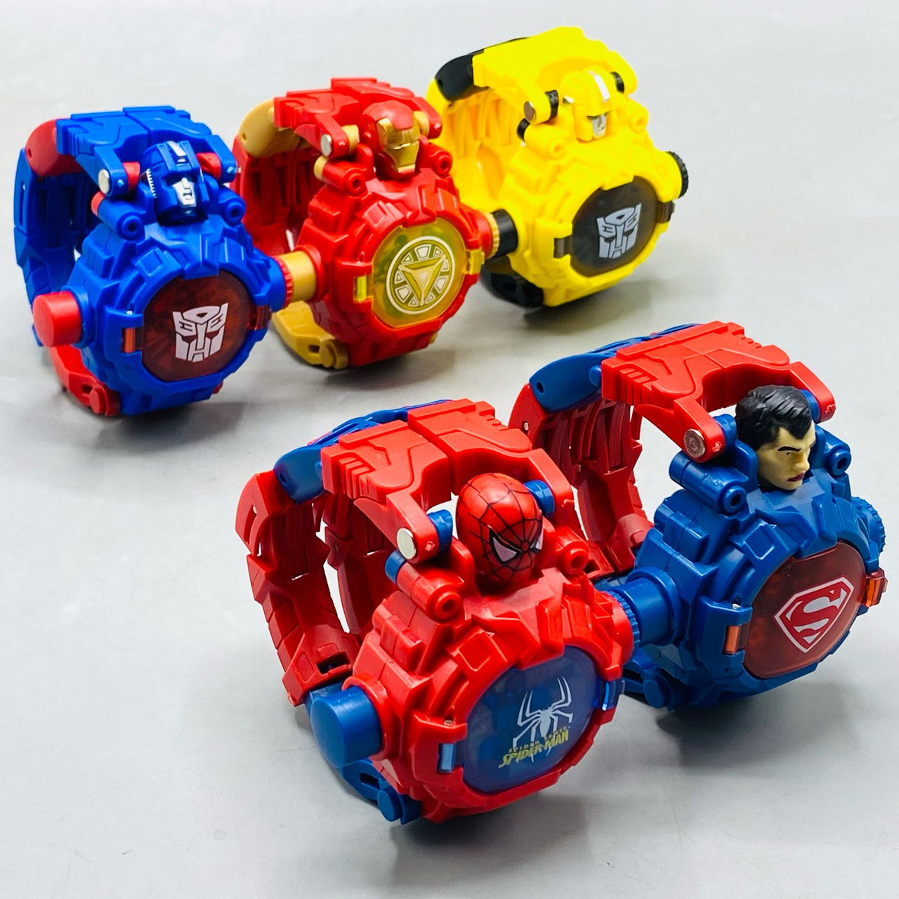 Super Hero Deformation Wrist Watch With Projector