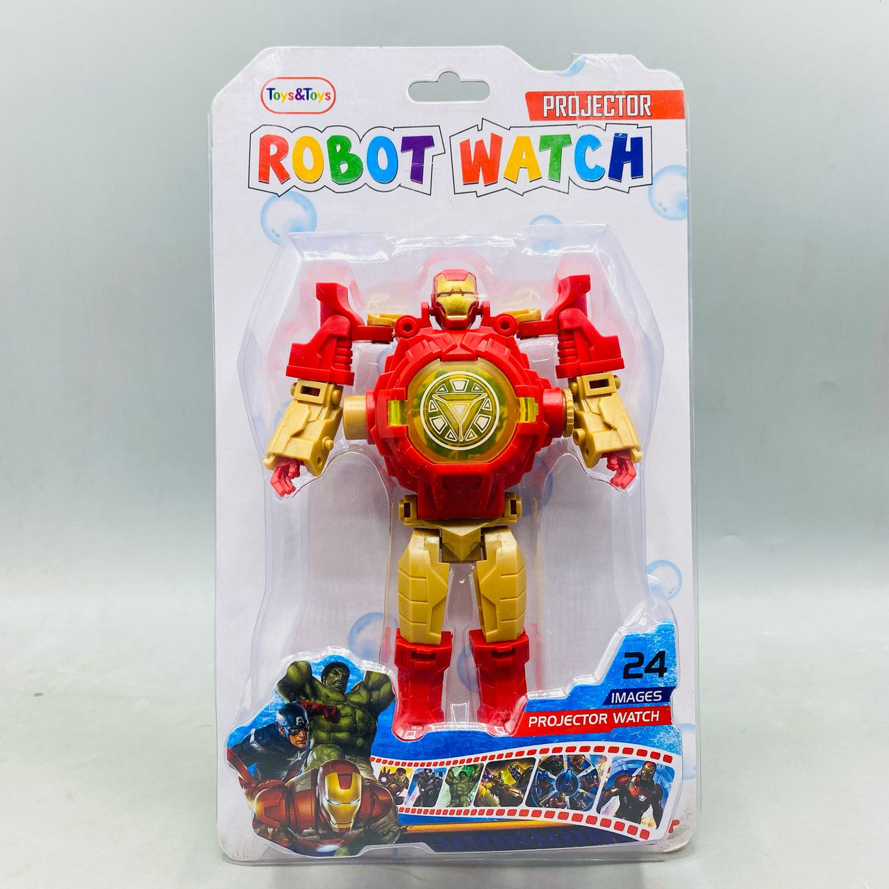 Super Hero Deformation Wrist Watch With Projector