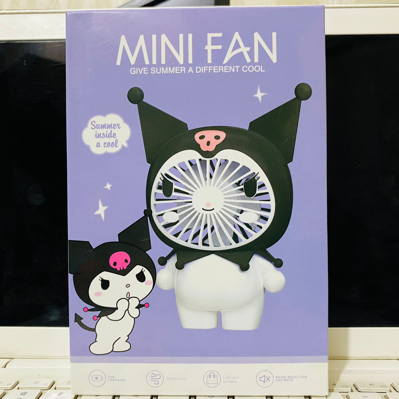 Karoni Portable Side Table Charging Mini Hand Fan