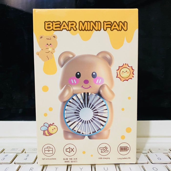 Bear Portable Side Table Charging Mini Hand Fan