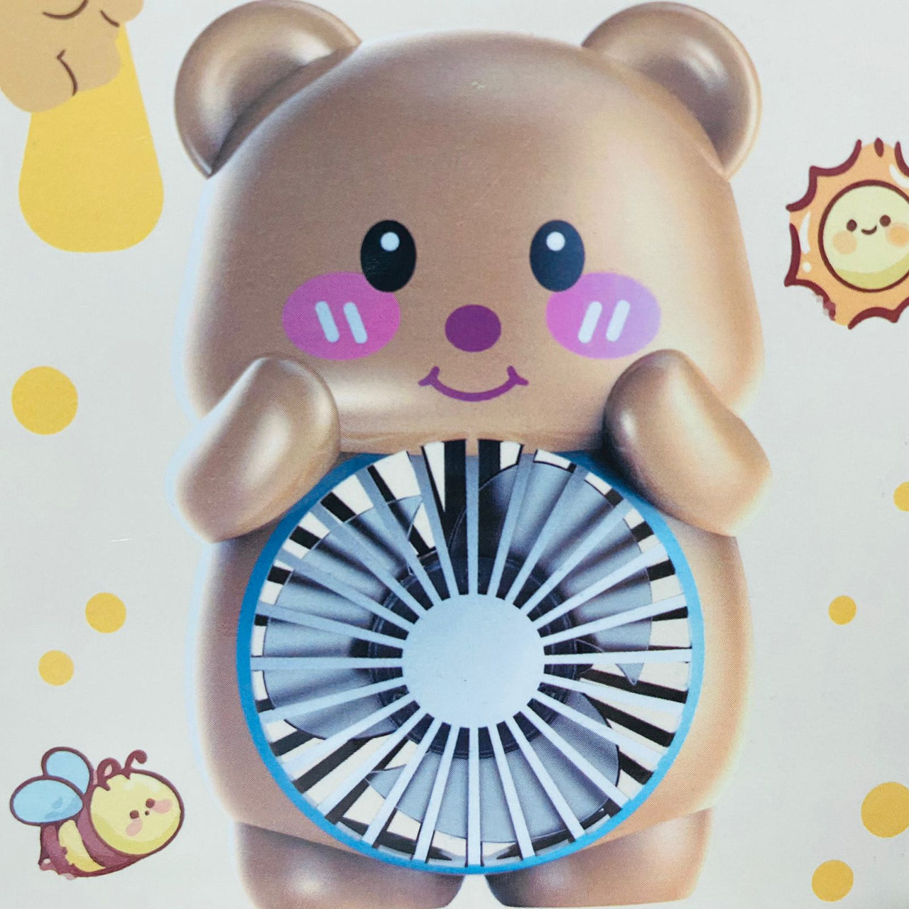 Bear Portable Side Table Charging Mini Hand Fan