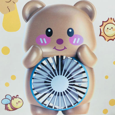 Bear Portable Side Table Charging Mini Hand Fan