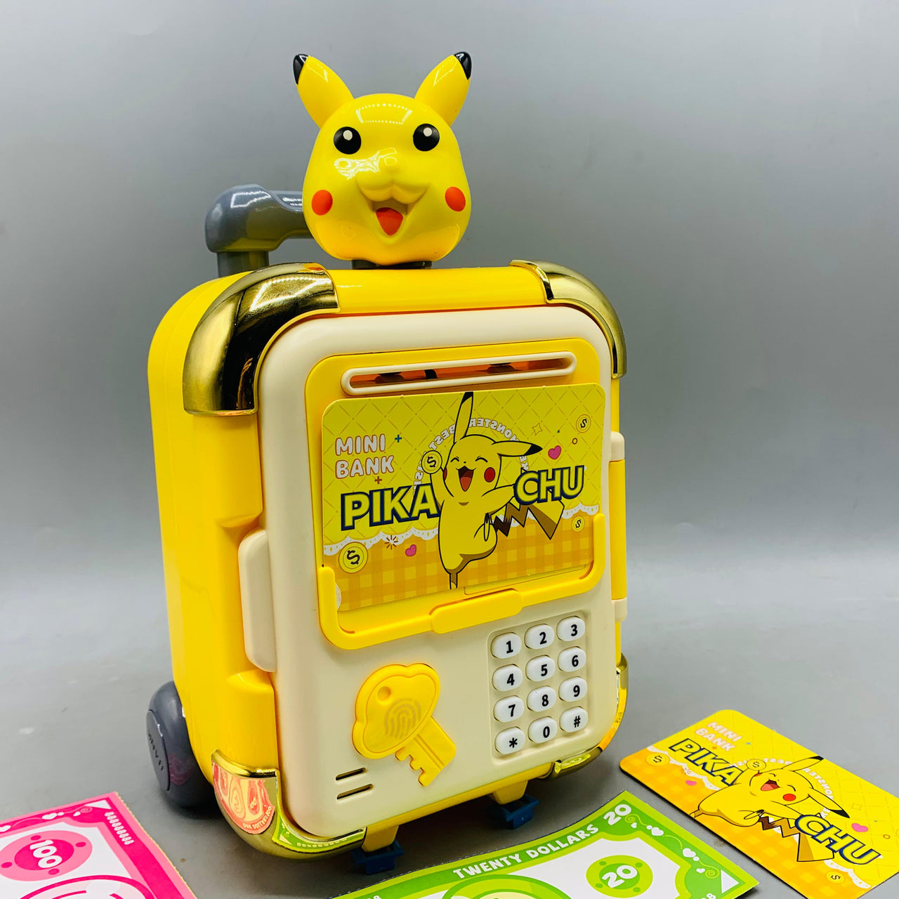 Pikachu Money ATM Machine With Trolly