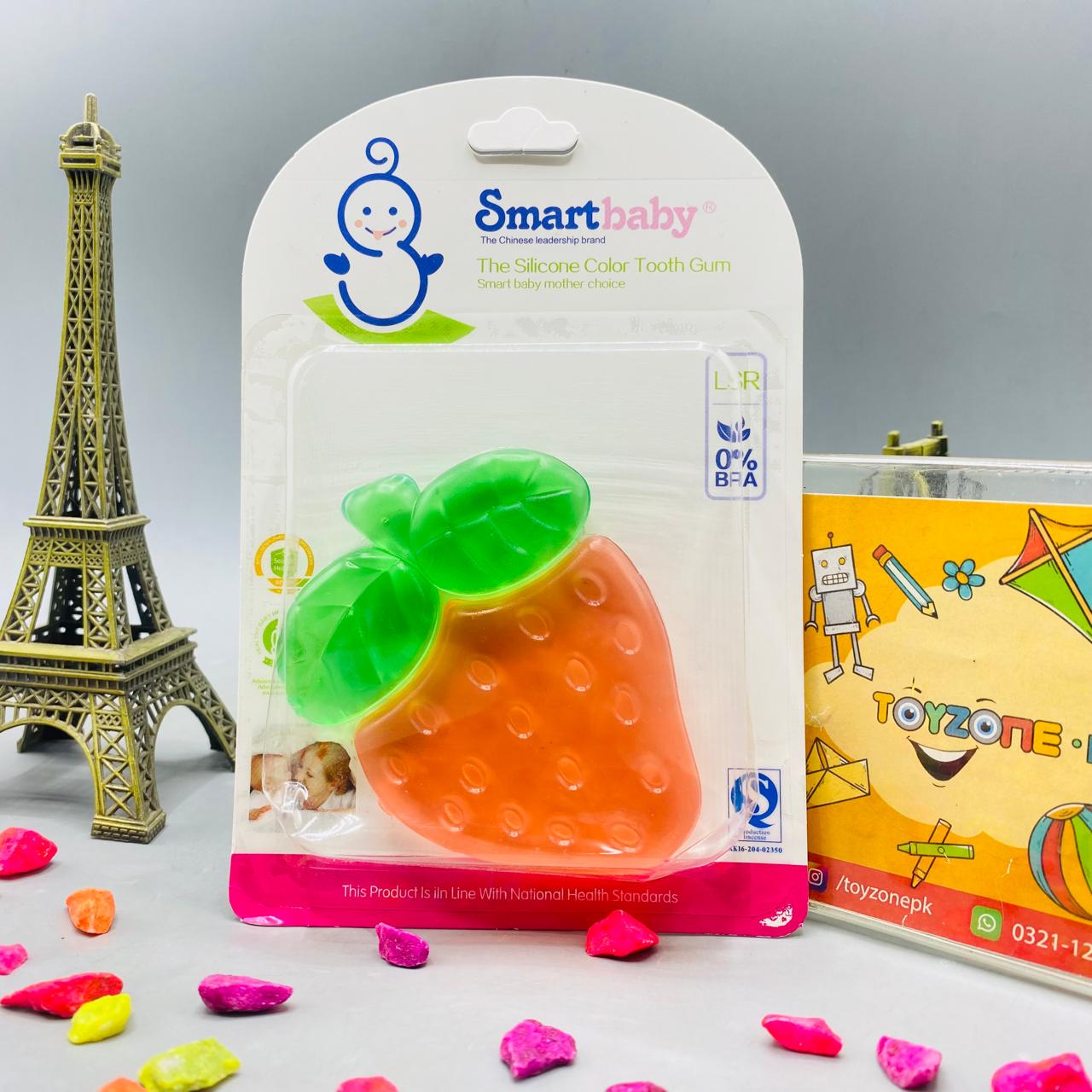 strawberry Shape Water Silicone Baby Teether