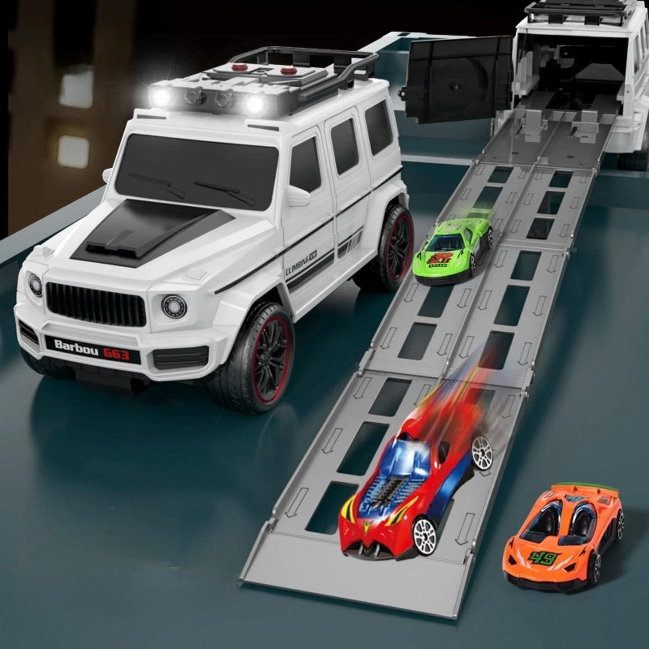 2-in-1 Dual Track Interactive Manual Ejection Barabus Jeep