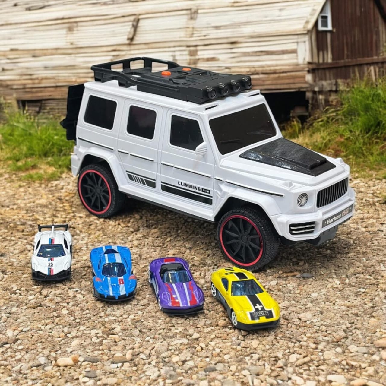 2-in-1 Dual Track Interactive Manual Ejection Barabus Jeep