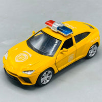 Thumbnail for 1:32 Scale Die-Cast Yellow Police SUV Sportscar Model
