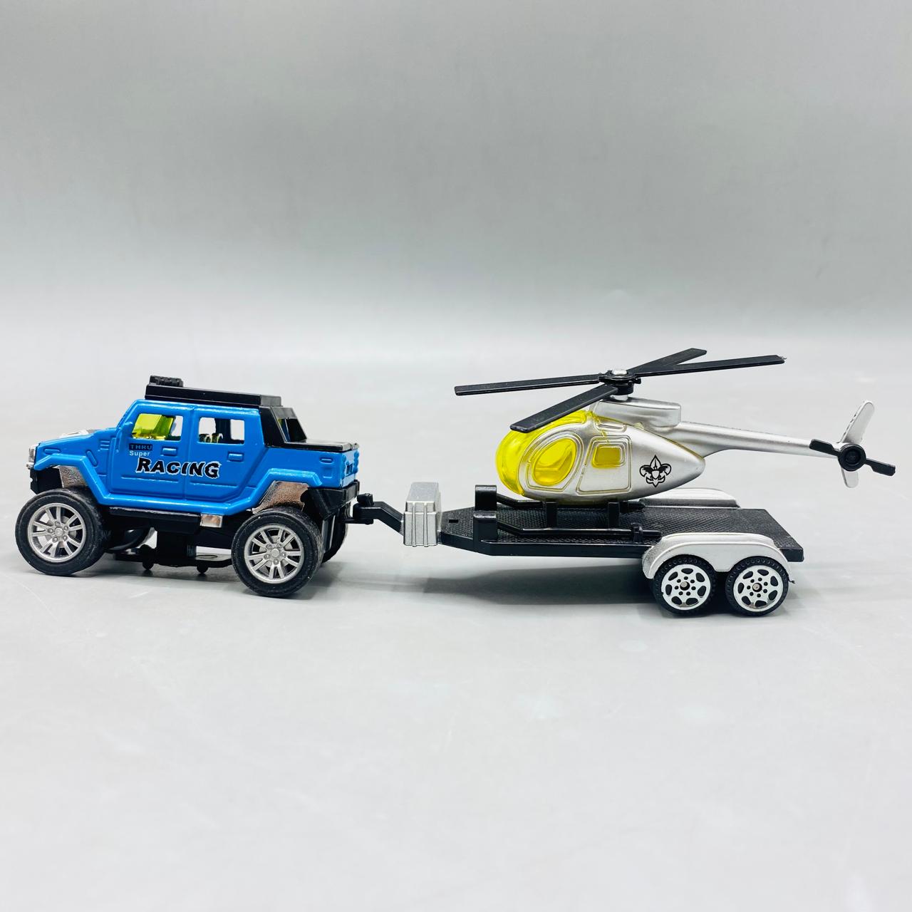 Die-Cast 4x4 Truck & Trailer Set