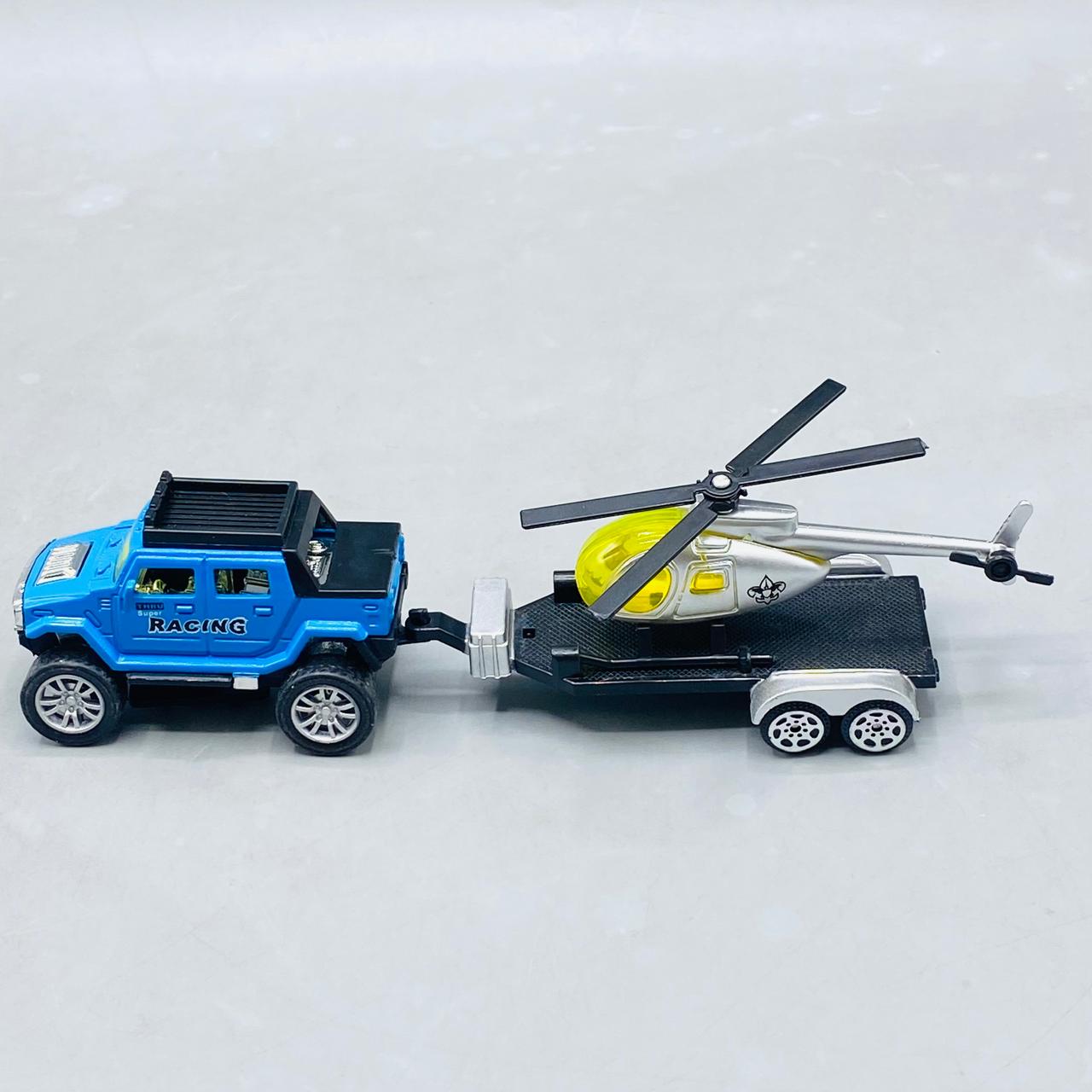 Die-Cast 4x4 Truck & Trailer Set